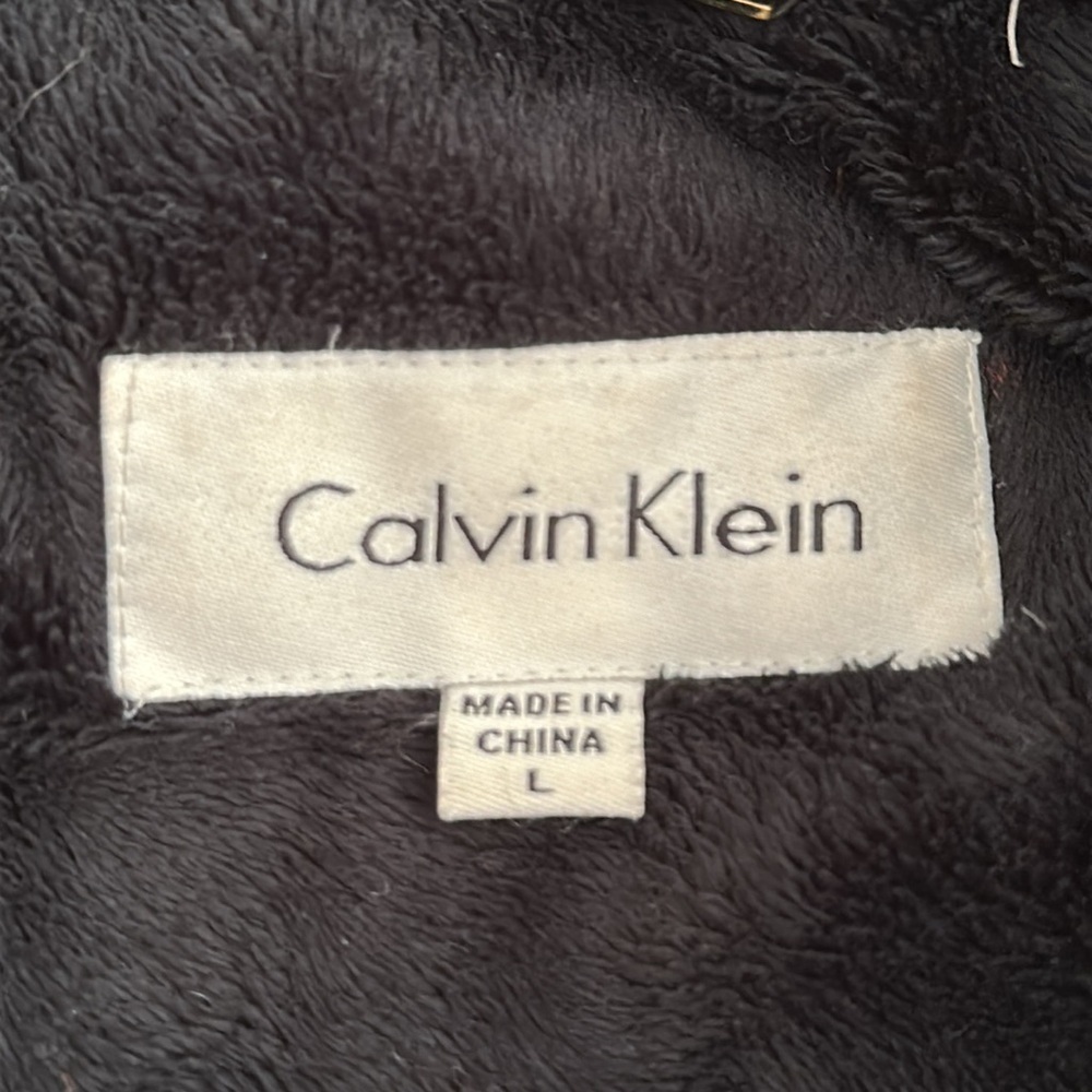 Calvin Klein vintage Y2K black fleece lined convertible puffer coat - Picture 11 of 14